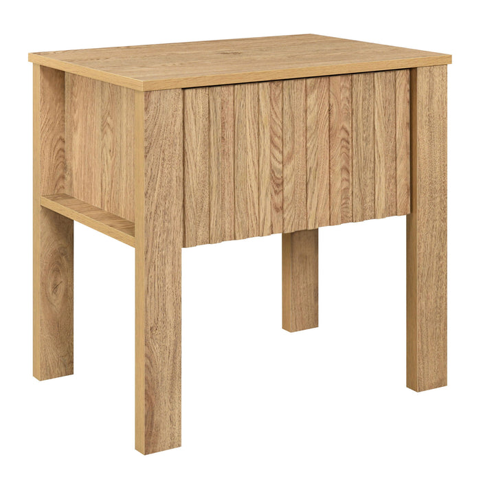 Thayer - One Drawer End Table/Bedside Table - Natural