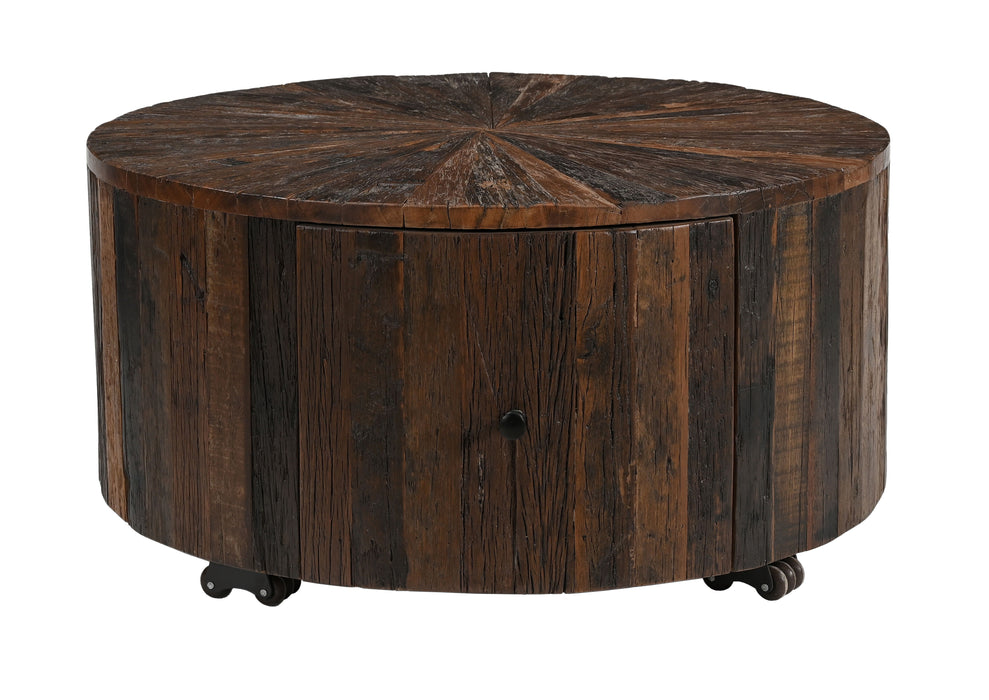 Wyldwood - One Drawer Cocktail Table - Rustic Natural