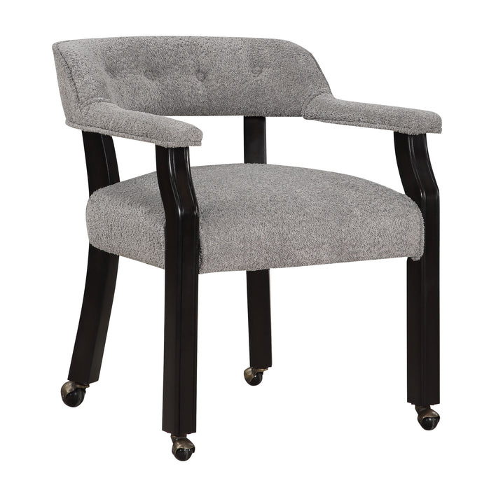 Vandusen - Castered Dining Chair - Black / Gray