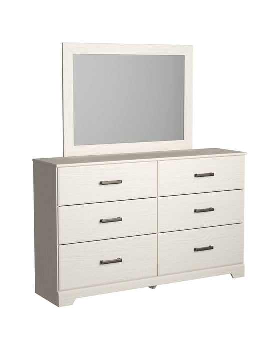 Stelsie - White - Dresser, Mirror