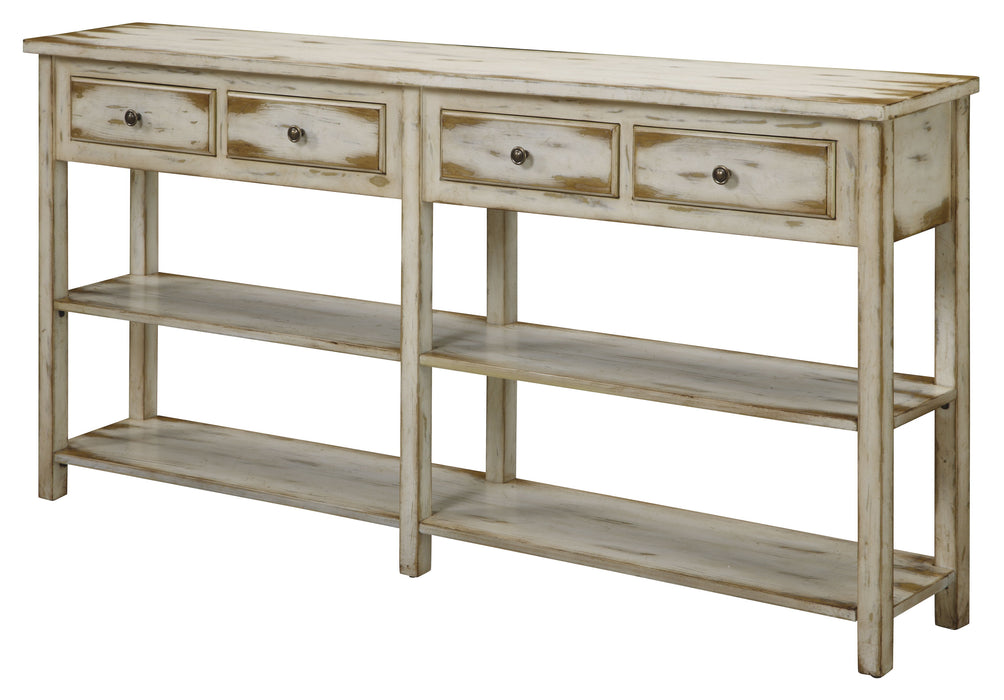 Sharyn - Four Drawer Console Table - Ada Antique White