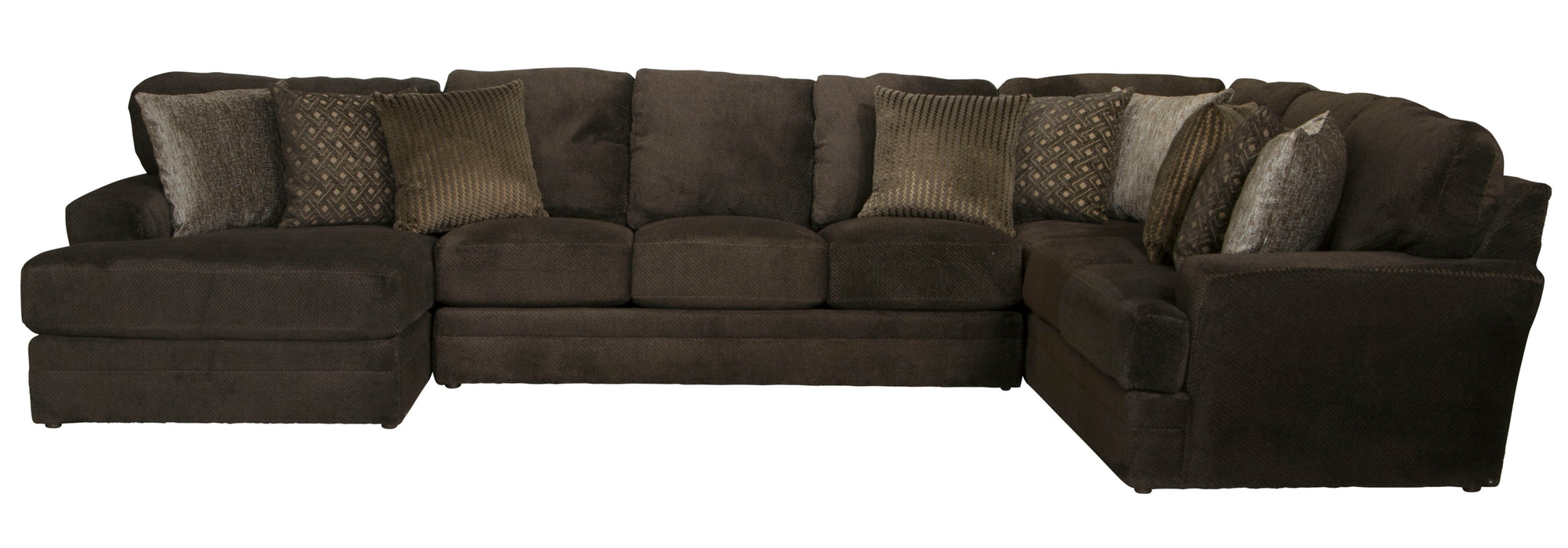 Mammoth - 3 Piece Sectional With LSF Chaise - Chocolate