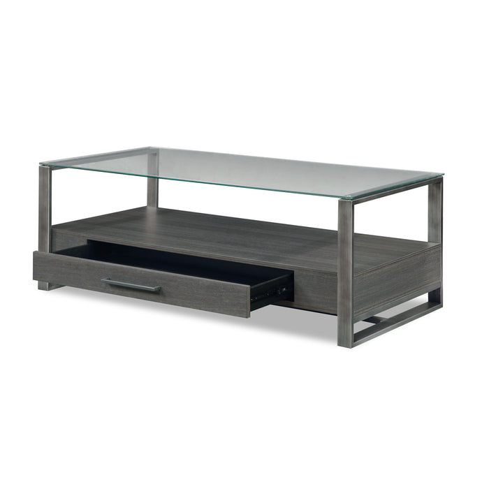 Mardo - Coffee Table With Drawer - Gray