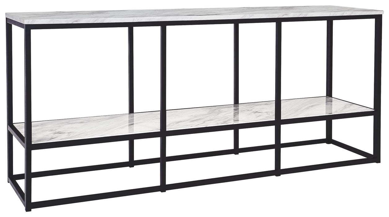 Donnesta - Gray / Black - Extra Large TV Stand