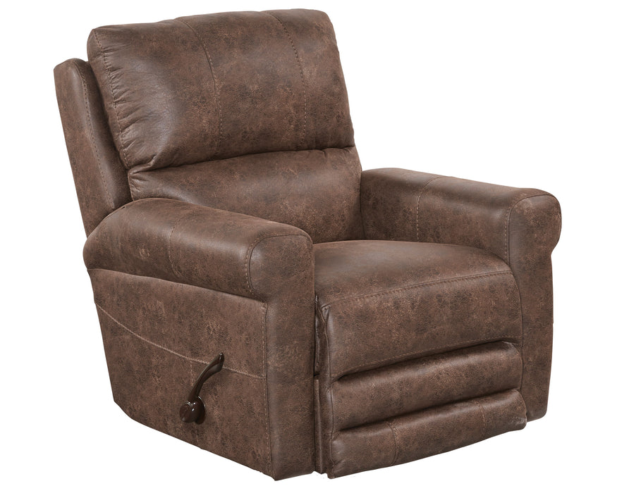 Maddie - Swivel Glider Recliner - Tanner - Faux Leather