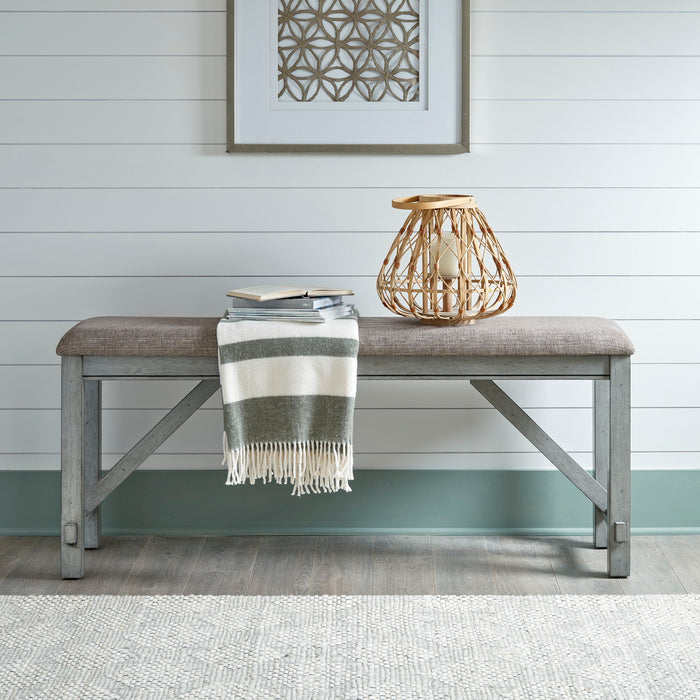Newport - Counter Height Dining Bench - Gray