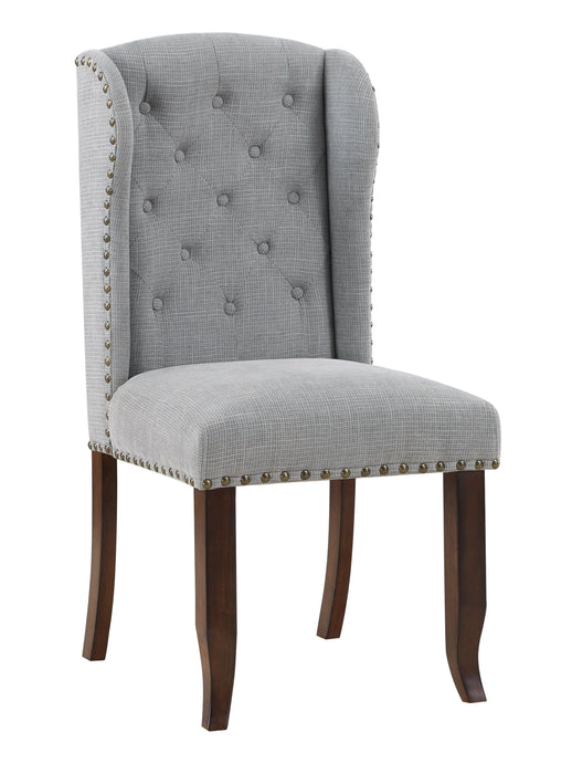 Edmund - Accent Dining Chair (Set of 2) - Brown / Gray