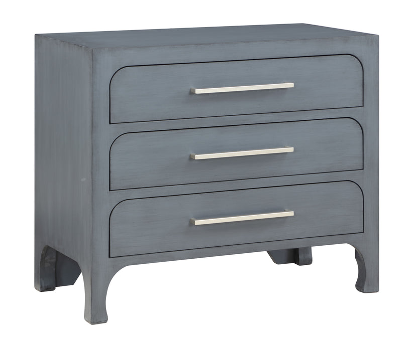 Chelsea - Three Drawer Accent Chest - Burnished Gray