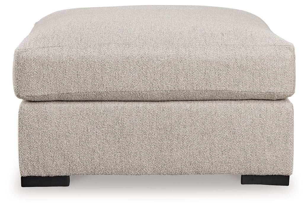Ballyton - Oversized Accent Ottoman - Sand