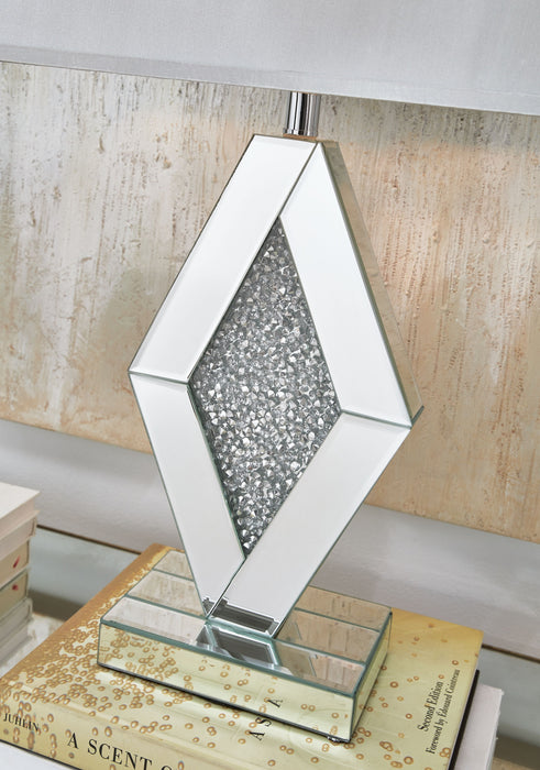 Prunella - Silver Finish - Mirror Table Lamp