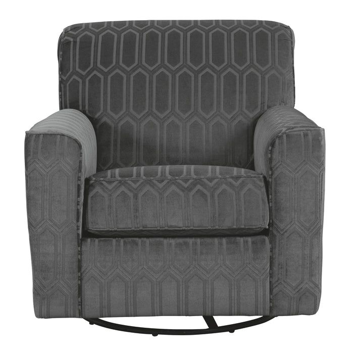 Zarina - Graphite - Swivel Accent Chair