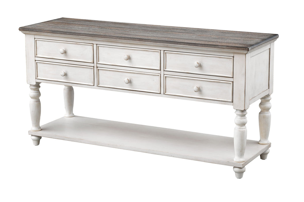 Bar Harbor II - Six Drawer Console Table