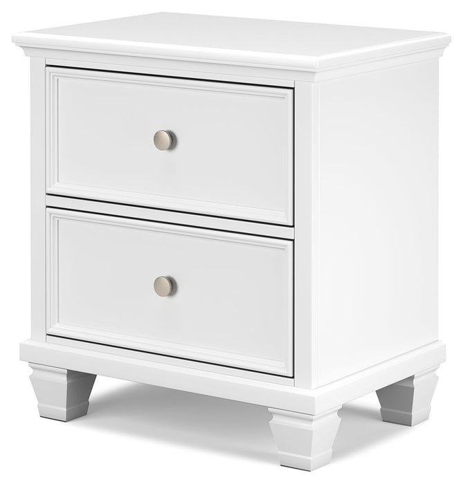 Fortman - White - Two Drawer Night Stand
