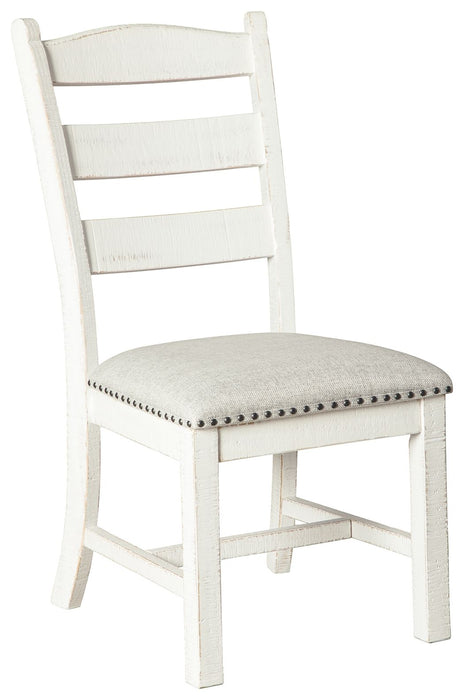 Valebeck - Beige / White - Dining Uph Side Chair