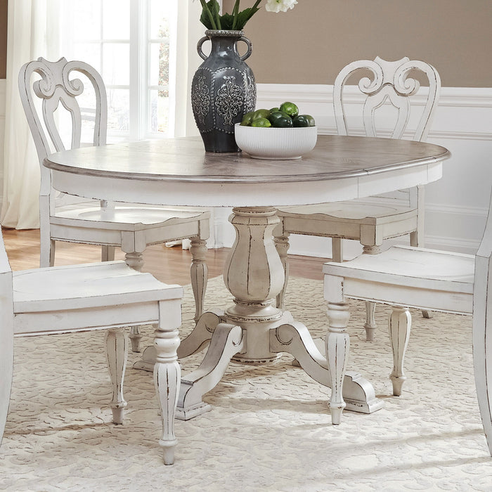 Magnolia Manor - Pedestal Table - White