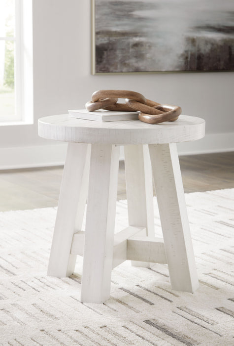 Jallison - Off White - Round End Table