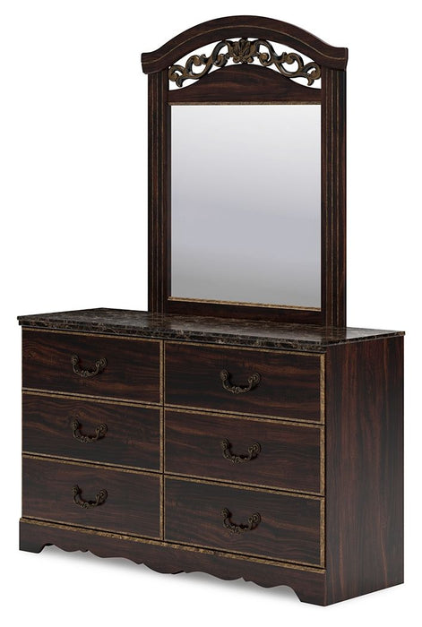 Glosmount - Two-tone - Dresser And Mirror