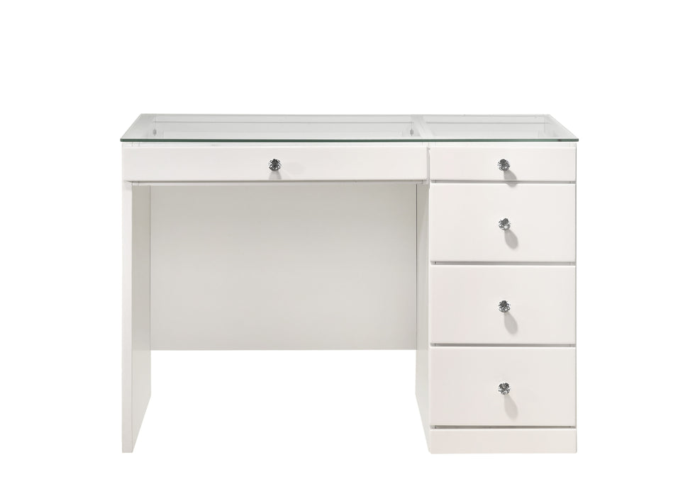 Morgan - Desk, Mirror - White