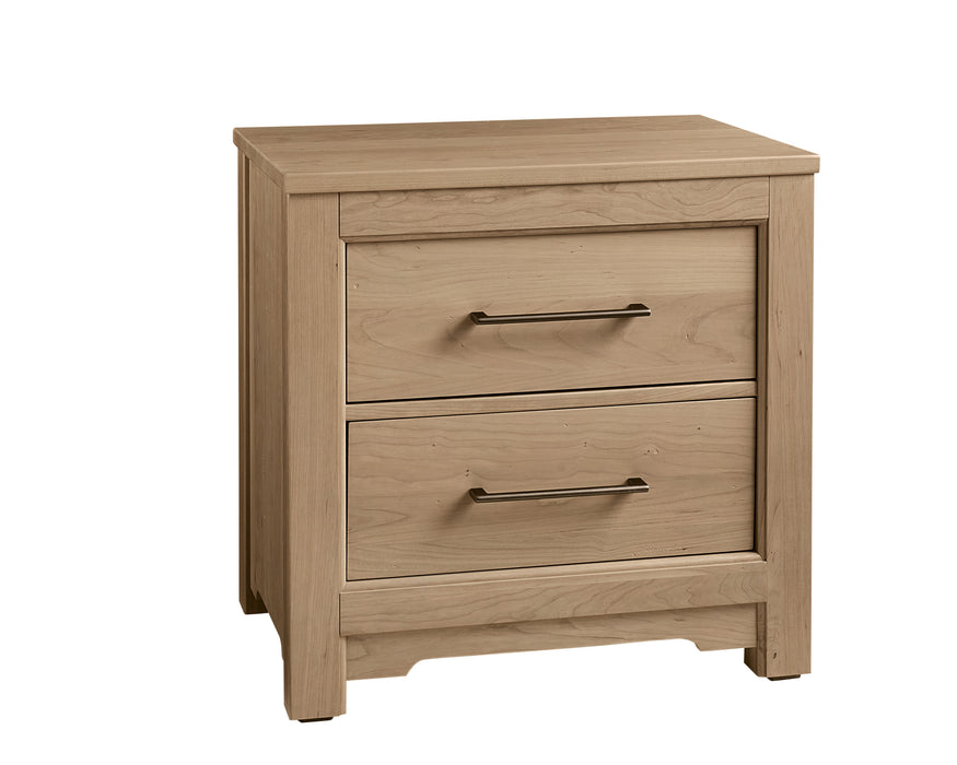 Crafted Cherry - 2 Drawer Nightstand - Bleached Cherry