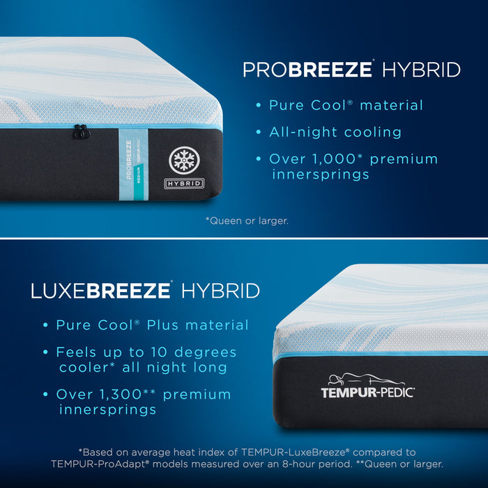 Tempur-Breeze 2.0 - Tempur-Probreeze Medium Hybrid