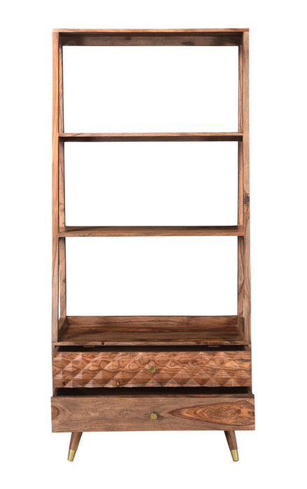 Brownstone - Two Drawer Bookcase - Nut Brown