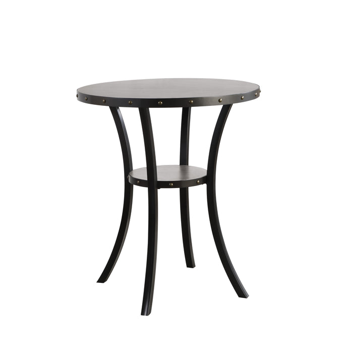 Crispin - Round Bar Table - Gray - Wood
