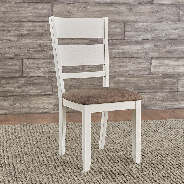 Brook Bay - Slat Back Upholstered Side Chair - White