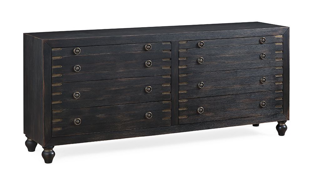 Hope - Six Drawer Two Pullout Shelf Credenza