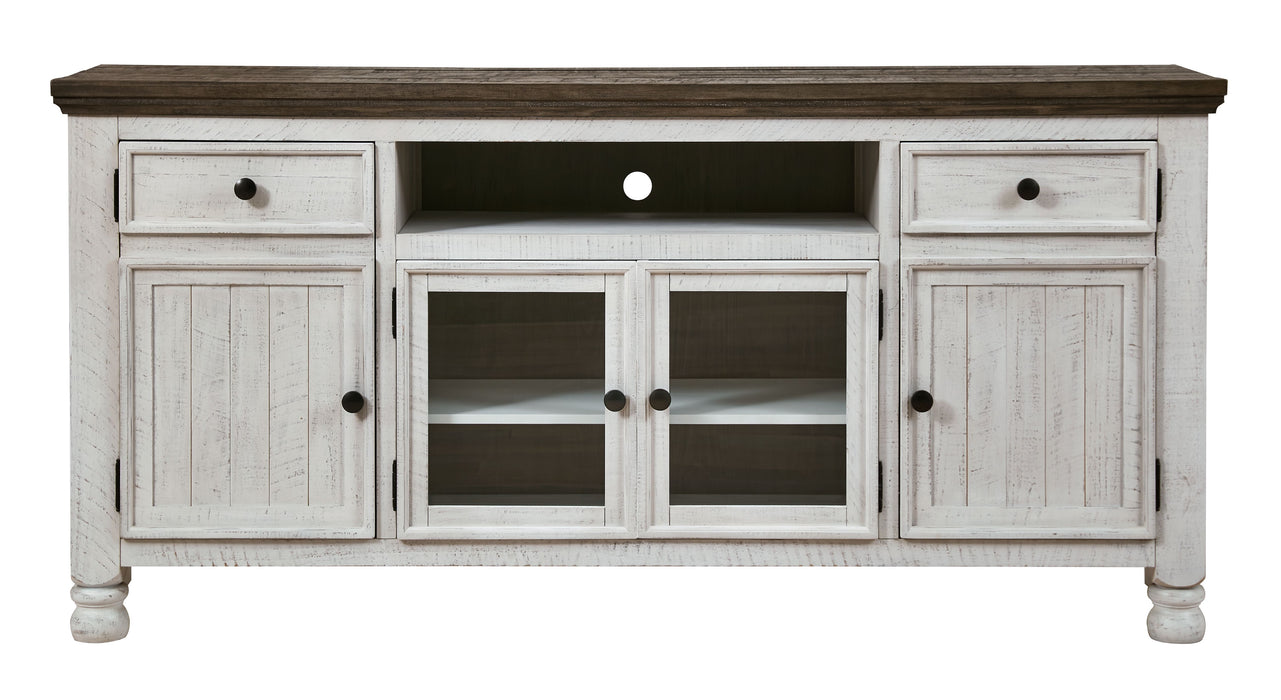 Havalance - Brown / Beige - Extra Large TV Stand - 4 Doors
