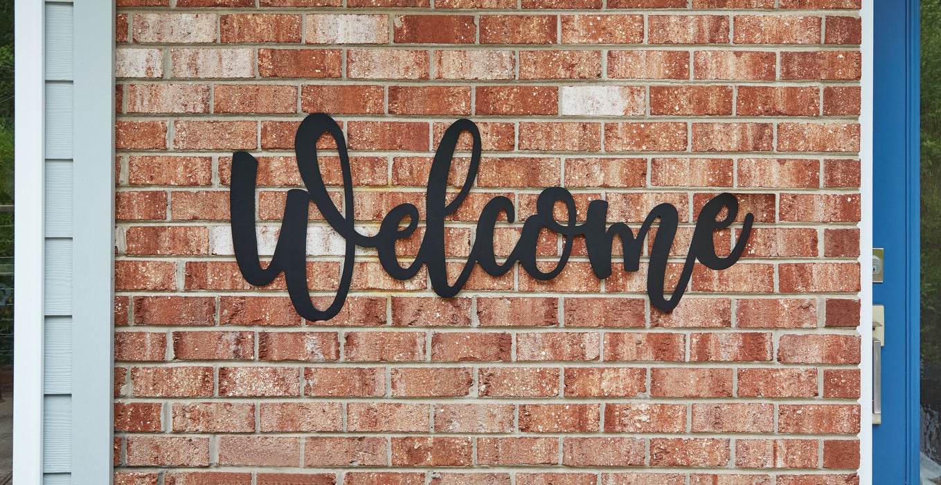 Emalee - Black - Wall Decor - Welcome