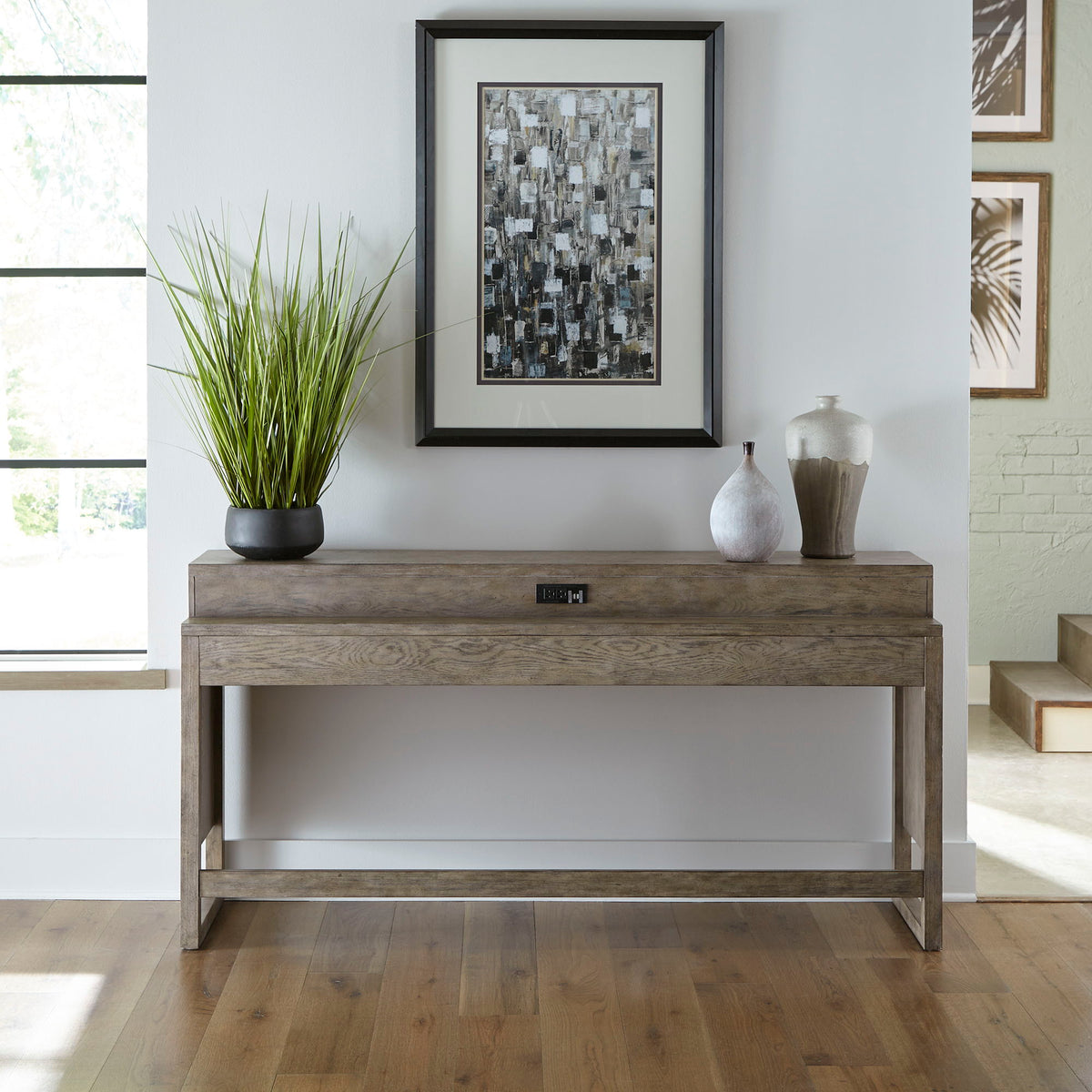 Bartlett Field - Console Bar Table - Gray — Railway Freight Furniture