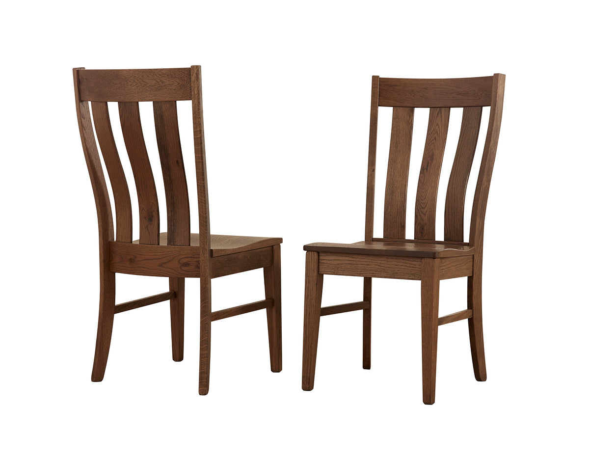 Dovetail Vertical Slat Dining Chair Natural — Railway Freight Furniture